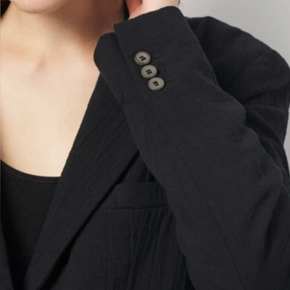 ZARA Blazer Relaxed Fit Lightweight In Black Size XS - Picture 5 of 16